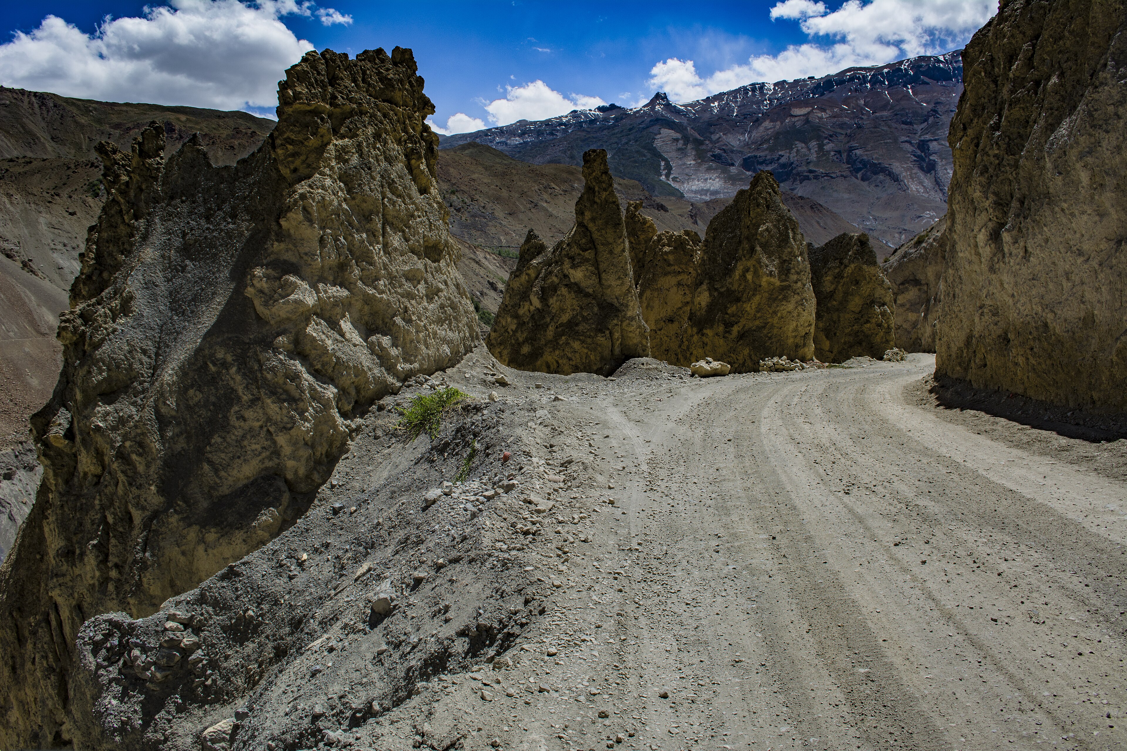 Cold-desert landscape of the Spiti Valley